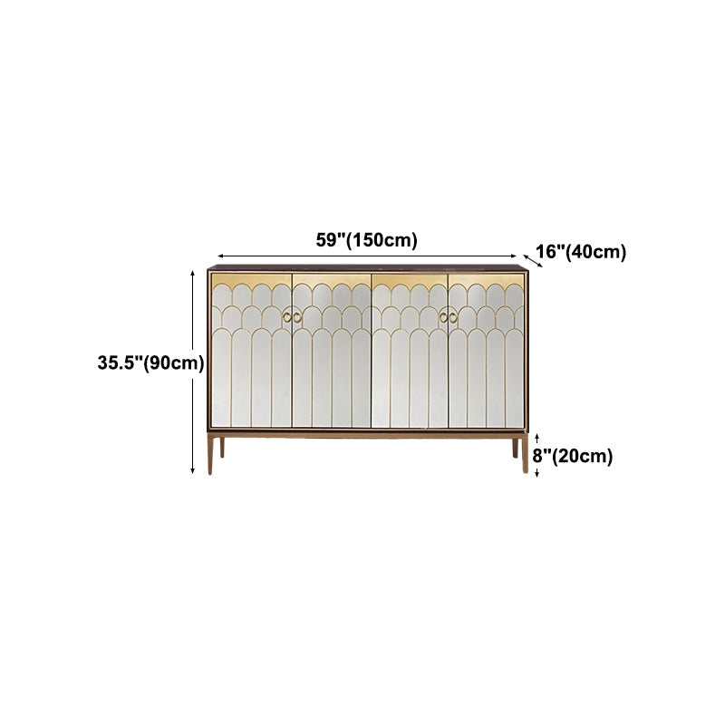 Server glam in legno top cucina server a buffet per soggiorno per soggiorno