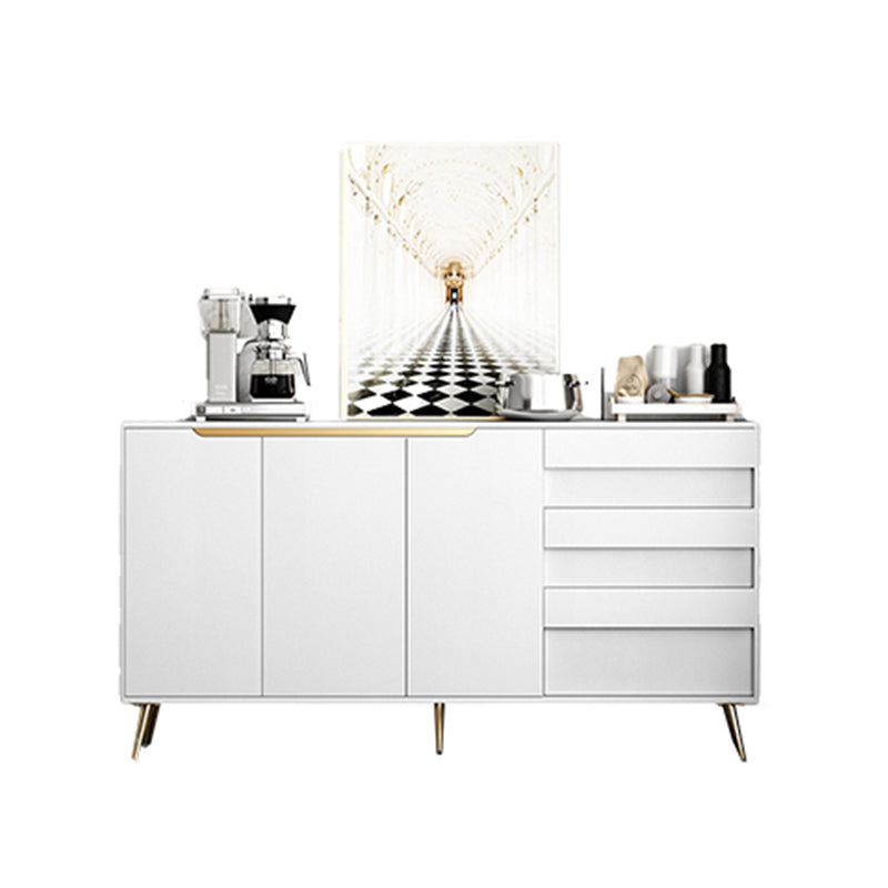 Modern Engineered Wood 33.4"H Sideboard Buffet 3-Drawer Dining Room Buffet Server