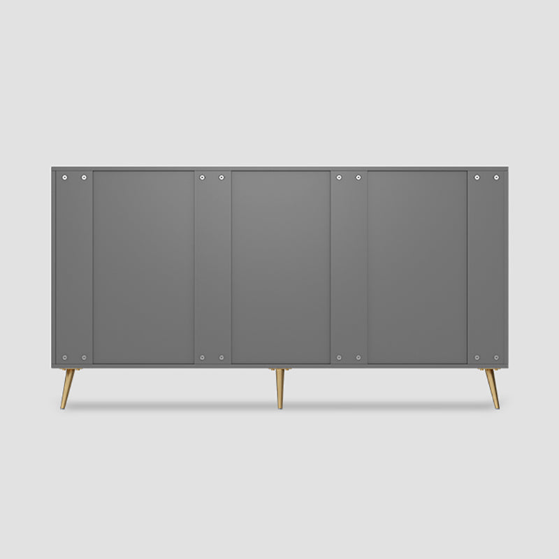 Modern Engineered Wood 33.4"H Sideboard Buffet 3-Drawer Dining Room Buffet Server