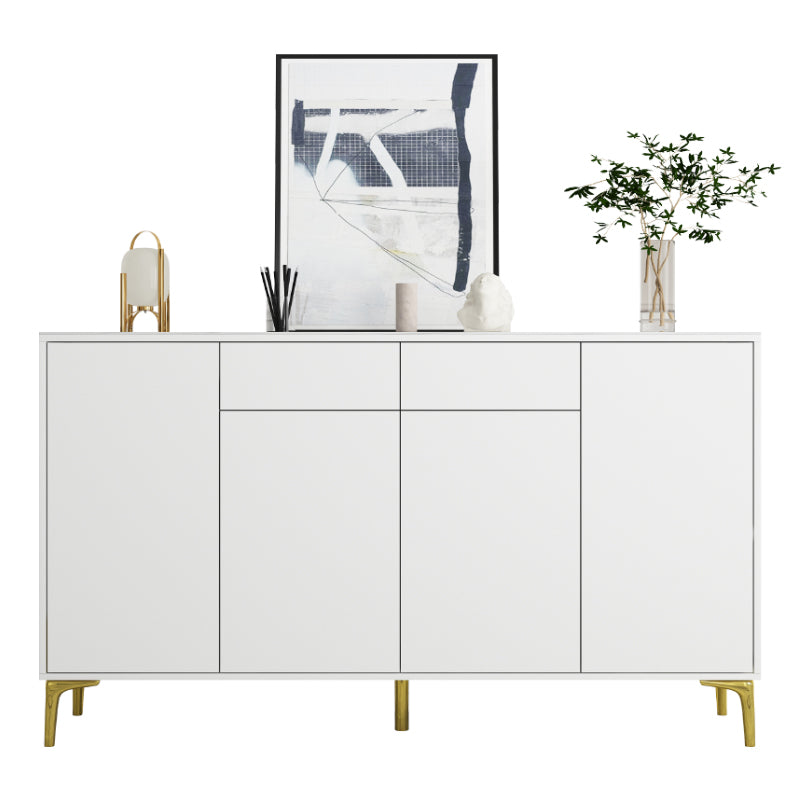 Glam Style Sideboard White Wooden Buffet Stand for Dining Room Clearhalo 'buffet_sideboard' 'Buffets & Sideboards' 'furn' 'furn_buffet_sideboard' 'Furniture' 'Kitchen & Dining Furniture' 5494689