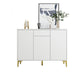 Glam Style Sideboard White Wooden Buffet Stand for Dining Room https: res.litfad.com site img item 2022 08 19 5494691 1200x1200.jpg Clearhalo 'buffet_sideboard' 'Buffets & Sideboards' 'furn' 'furn_buffet_sideboard' 'Furniture' 'Kitchen & Dining Furniture' 5494691