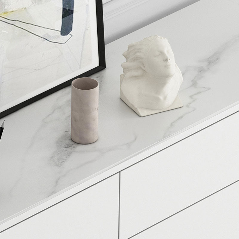 Glam Style Sideboard White Wooden Buffet Stand for Dining Room Clearhalo 'buffet_sideboard' 'Buffets & Sideboards' 'furn' 'furn_buffet_sideboard' 'Furniture' 'Kitchen & Dining Furniture' 5494692