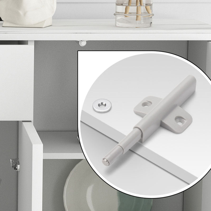 Glam Style Sideboard White Wooden Buffet Stand for Dining Room Clearhalo 'buffet_sideboard' 'Buffets & Sideboards' 'furn' 'furn_buffet_sideboard' 'Furniture' 'Kitchen & Dining Furniture' 5494695