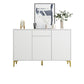 Glam Style Sideboard White Wooden Buffet Stand for Dining Room https: res.litfad.com site img item 2022 08 17 5494696 1200x1200.jpg Clearhalo 'buffet_sideboard' 'Buffets & Sideboards' 'furn' 'furn_buffet_sideboard' 'Furniture' 'Kitchen & Dining Furniture' 5494696