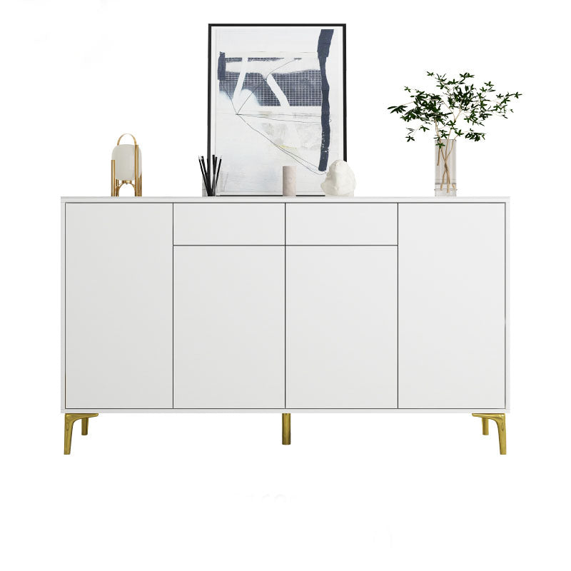 Glam Style Sideboard White Wooden Buffet Stand for Dining Room https: res.litfad.com site img item 2022 08 15 5494699 1200x1200.jpg Clearhalo 'buffet_sideboard' 'Buffets & Sideboards' 'furn' 'furn_buffet_sideboard' 'Furniture' 'Kitchen & Dining Furniture' 5494699