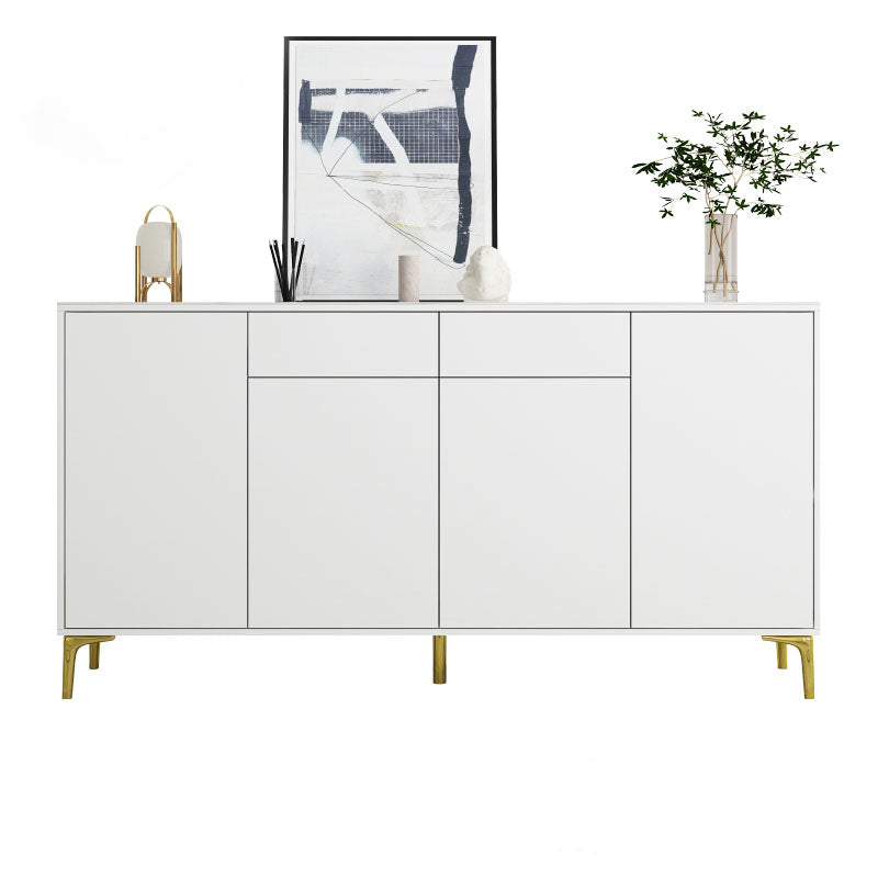 Glam Style Sideboard White Wooden Buffet Stand for Dining Room https: res.litfad.com site img item 2022 08 04 5494700 1200x1200.jpg Clearhalo 'buffet_sideboard' 'Buffets & Sideboards' 'furn' 'furn_buffet_sideboard' 'Furniture' 'Kitchen & Dining Furniture' 5494700