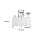 Glam Style Sideboard White Wooden Buffet Stand for Dining Room Clearhalo 'buffet_sideboard' 'Buffets & Sideboards' 'furn' 'furn_buffet_sideboard' 'Furniture' 'Kitchen & Dining Furniture' 5494705