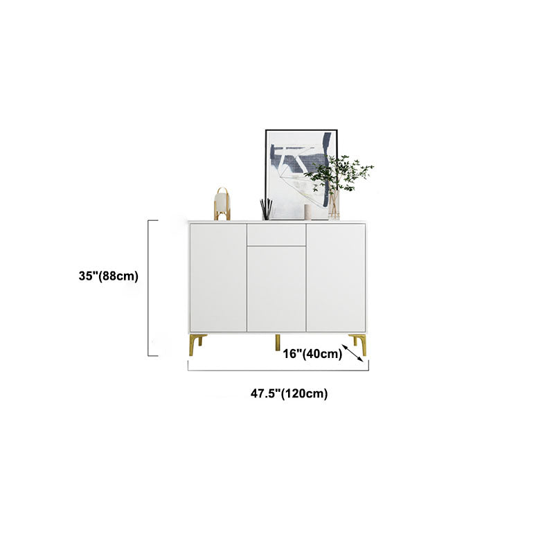 Glam Style Sideboard White Wooden Buffet Stand for Dining Room Clearhalo 'buffet_sideboard' 'Buffets & Sideboards' 'furn' 'furn_buffet_sideboard' 'Furniture' 'Kitchen & Dining Furniture' 5494706