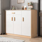 Modern Style Sideboard Wooden Dining Server with Drawer and Doors