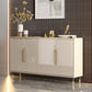 Sideboard Sideboard in stile glam beige con porte per soggiorno