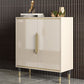 Sideboard Sideboard in stile glam beige con porte per soggiorno
