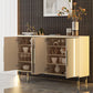 Sideboard Sideboard in stile glam beige con porte per soggiorno