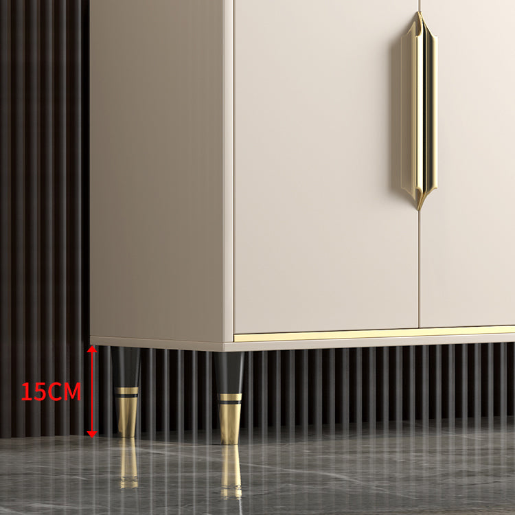 Sideboard Sideboard in stile glam beige con porte per soggiorno