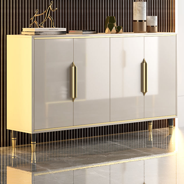 Sideboard Sideboard in stile glam beige con porte per soggiorno