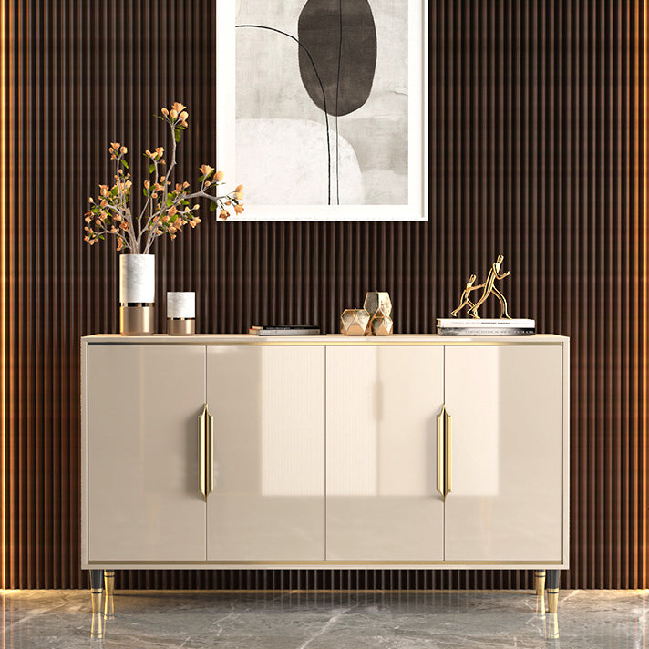 Sideboard Sideboard in stile glam beige con porte per soggiorno