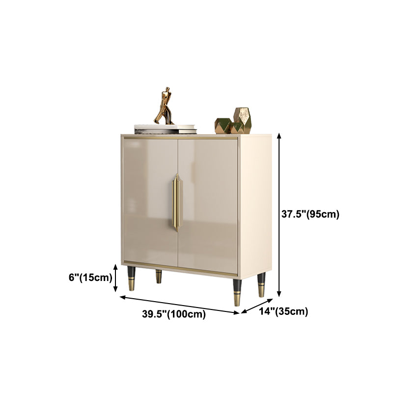 Sideboard Sideboard in stile glam beige con porte per soggiorno
