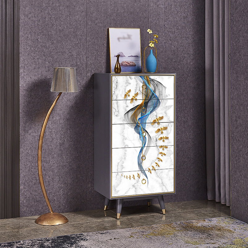 Birch Wood Wohnzimmer Sideboardschrank moderner Buffet -Serverschrank mit Schubladen