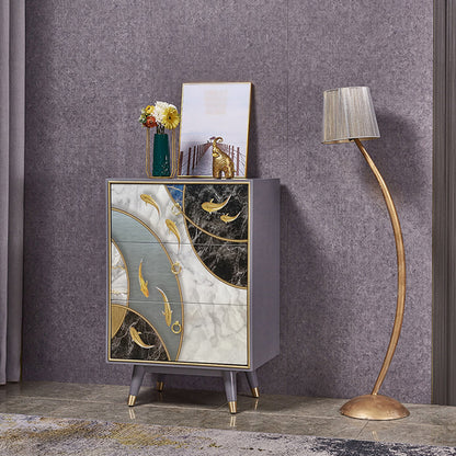 Birch Wood Wohnzimmer Sideboardschrank moderner Buffet -Serverschrank mit Schubladen