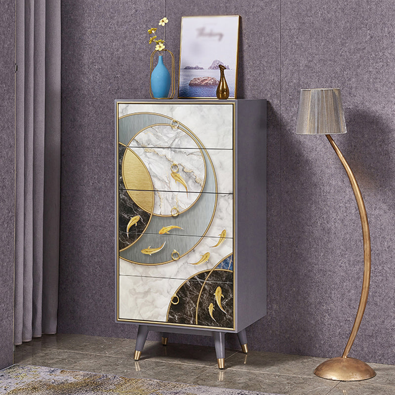 Birch Wood Wohnzimmer Sideboardschrank moderner Buffet -Serverschrank mit Schubladen