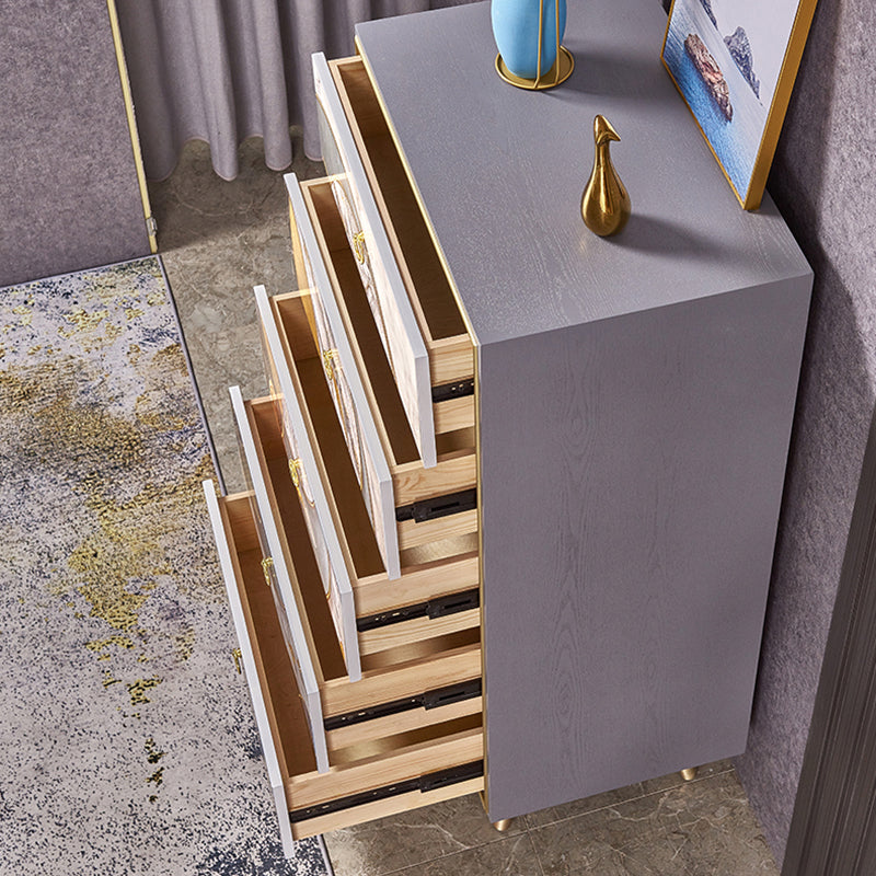 Birch Wood Wohnzimmer Sideboardschrank moderner Buffet -Serverschrank mit Schubladen