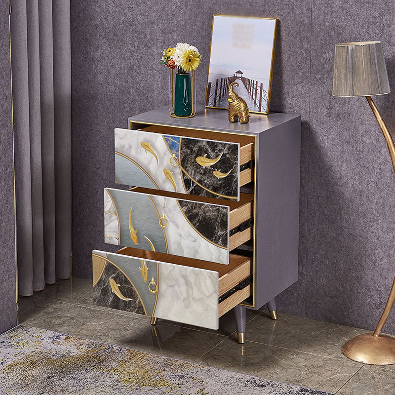 Birch Wood Wohnzimmer Sideboardschrank moderner Buffet -Serverschrank mit Schubladen