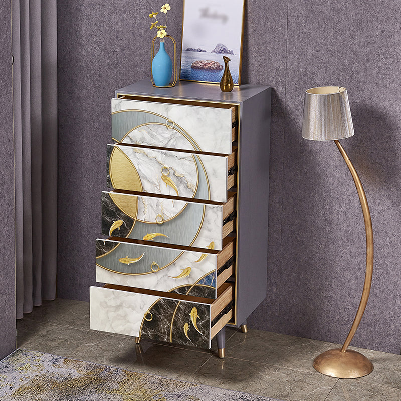 Birch Wood Wohnzimmer Sideboardschrank moderner Buffet -Serverschrank mit Schubladen