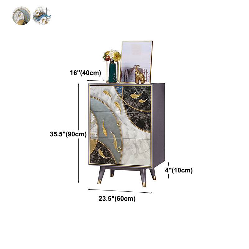 Birch Wood Wohnzimmer Sideboardschrank moderner Buffet -Serverschrank mit Schubladen