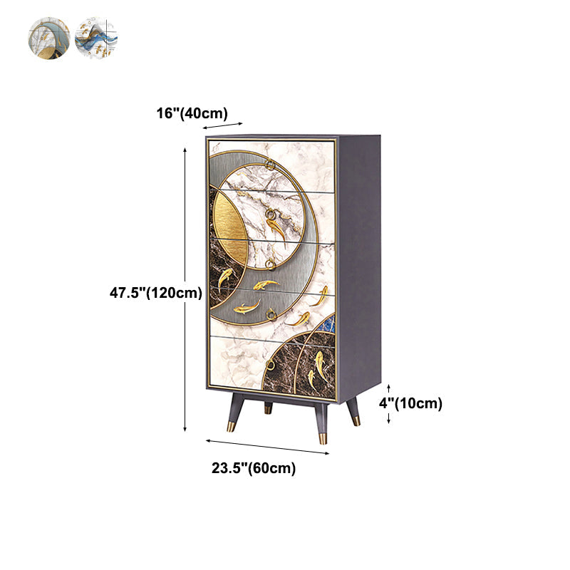 Birch Wood Wohnzimmer Sideboardschrank moderner Buffet -Serverschrank mit Schubladen