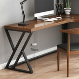 L-Shape Office Table Industrial Writing Desk of Solid Pinewood without Shelf and Chair Clearhalo 'furn' 'furn_office_desk' 'Furniture' 'Office Desks' 'Office Furniture' 'office_desk' 5494979