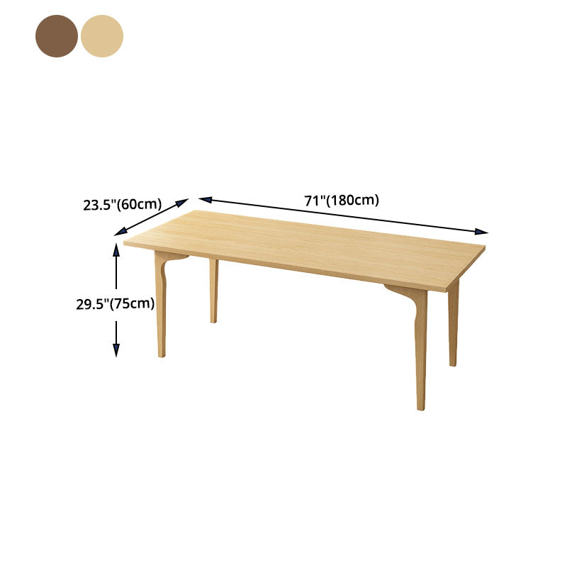 Modern Writing Desk Rectangular Solid Wood Office Desk for Home Clearhalo 'furn' 'furn_office_desk' 'Furniture' 'Office Desks' 'Office Furniture' 'office_desk' 5495038