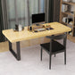 Industrial Rectangular Writing Desk Solid Wood Office Desk with Sled Base
