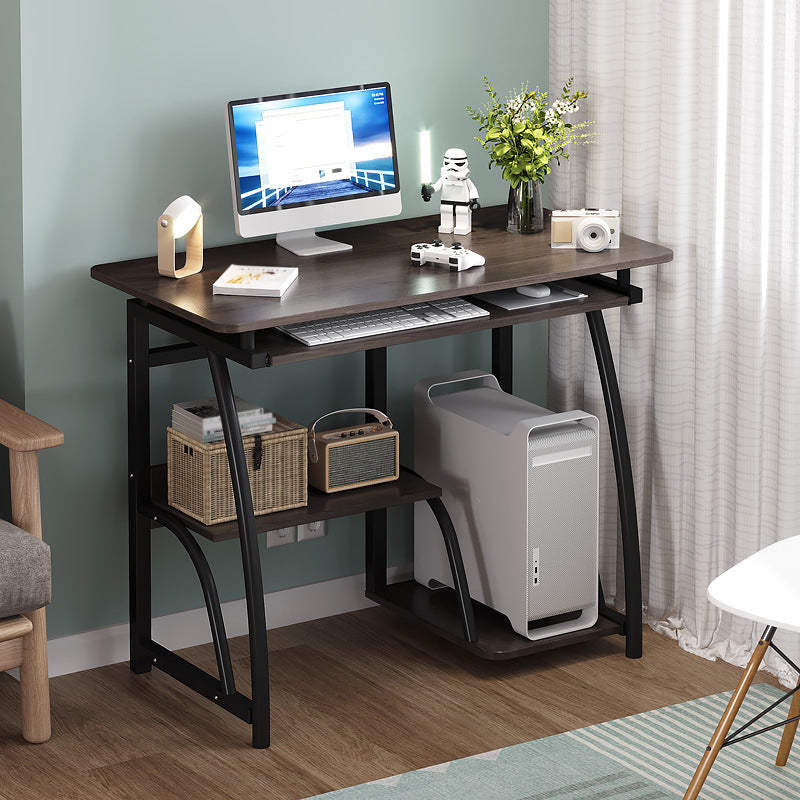 28-Inch Hight Desk Contemporary Rectangular Wooden Writing Desk with Keyboard Tray Clearhalo 'furn' 'furn_office_desk' 'Furniture' 'Office Desks' 'Office Furniture' 'office_desk' 5495299