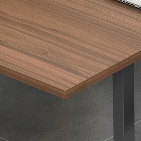 Scrivania rettangolare da ufficio in legno fabbricato industriale con base in metallo