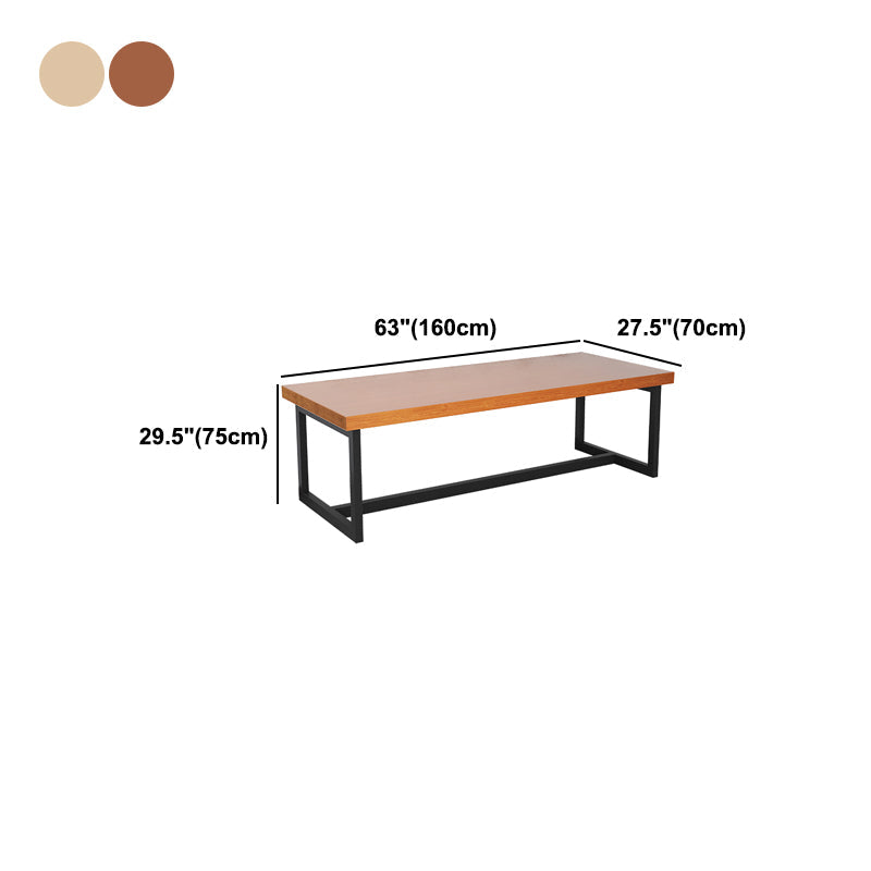 Tavolo da riunioni rettangolo tavolo industriale scrivania d'ufficio con base di cavalletto