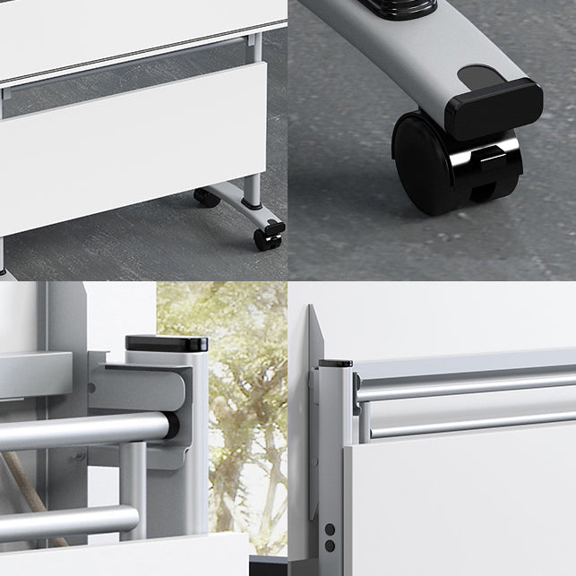 Modern Style Manufactured Wood Office Desk Rectangular Desk with Wheels Clearhalo 'furn' 'furn_office_desk' 'Furniture' 'Office Desks' 'Office Furniture' 'office_desk' 5495465