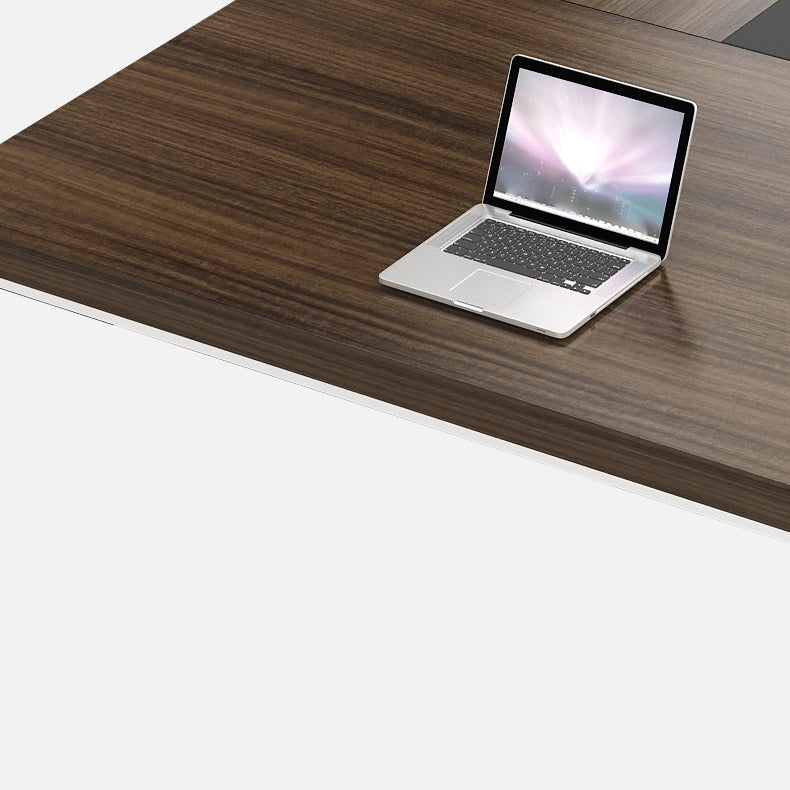 Scrivania rettangolare in legno di gestione industriale di gestione dei cavi da ufficio