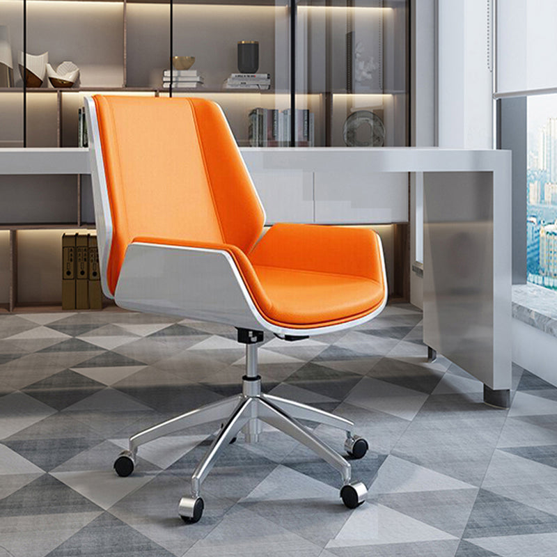 Hedendaagse ergonomische conferentiestoel Faux Leather Bureau -stoel voor thuiskantoor