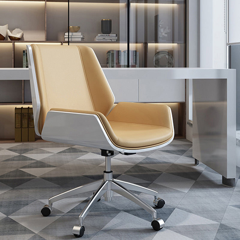 Hedendaagse ergonomische conferentiestoel Faux Leather Bureau -stoel voor thuiskantoor