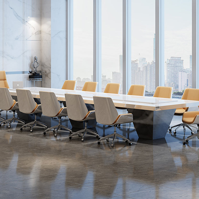 Silla de alquiler de la conferencia ergonómica contemporánea silla de cuero para la oficina para el hogar