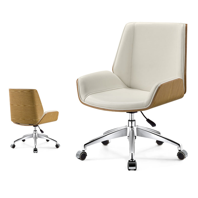 Moderne middelste rugstoel ergonomisch verstelbare stoelhoogte leerstoel