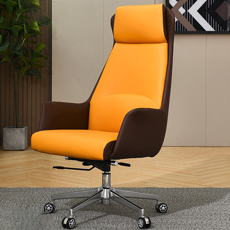 Modern Leather Executive Chair verstelbare Swivel Ergonomic Burea -stoel