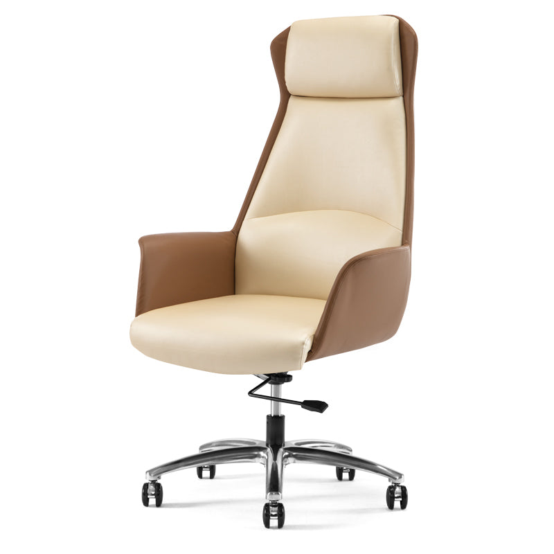 Modern Leather Executive Chair verstelbare Swivel Ergonomic Burea -stoel