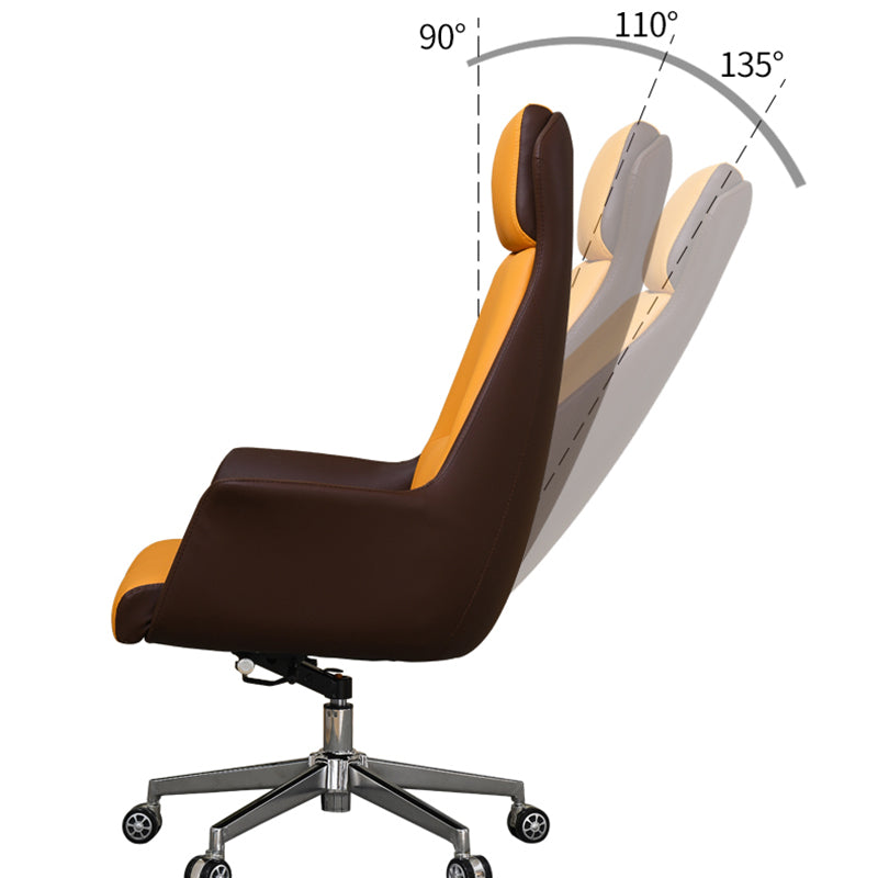 Modern Leather Executive Chair verstelbare Swivel Ergonomic Burea -stoel