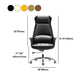 Modern Leather Executive Chair verstelbare Swivel Ergonomic Burea -stoel