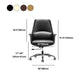 Moderner Leather Executive Chair Verstellbarer schwenkbarer Ergonomic Office Stuhl