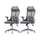 Modern Mesh and Plastic Desk Chair with Hight and Mid Back Home Office Chair Grey 2 Piece Set High-Back (Over 22 in.) Clearhalo 'furn' 'furn_office_chair' 'Furniture' 'Office Chairs' 'Office Furniture' 'office_chair' 5495962
