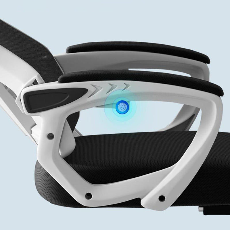 Contemporary Desk Chair High Back Wheels Nylon Fixed Arms Ergonomic Mesh Chair Clearhalo 'furn' 'furn_office_chair' 'Furniture' 'Office Chairs' 'Office Furniture' 'office_chair' 5495981