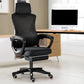 Contemporary Desk Chair High Back Wheels Nylon Fixed Arms Ergonomic Mesh Chair Black With Footrest Tilt Unavailable Clearhalo 'furn' 'furn_office_chair' 'Furniture' 'Office Chairs' 'Office Furniture' 'office_chair' 5495983