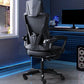 Contemporary Desk Chair High Back Wheels Nylon Fixed Arms Ergonomic Mesh Chair Clearhalo 'furn' 'furn_office_chair' 'Furniture' 'Office Chairs' 'Office Furniture' 'office_chair' 5495989