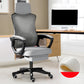 Contemporary Desk Chair High Back Wheels Nylon Fixed Arms Ergonomic Mesh Chair Black-Gray With Footrest Tilt Unavailable Clearhalo 'furn' 'furn_office_chair' 'Furniture' 'Office Chairs' 'Office Furniture' 'office_chair' 5495991